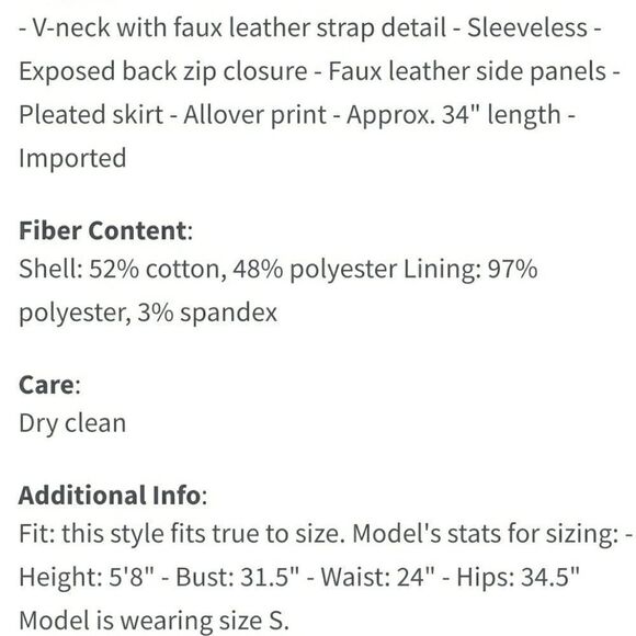 𝅺Walter Baker W118 Faux Leather Trim Bianca Dress Womens Fashion Dress Large - Picture 6 of 8